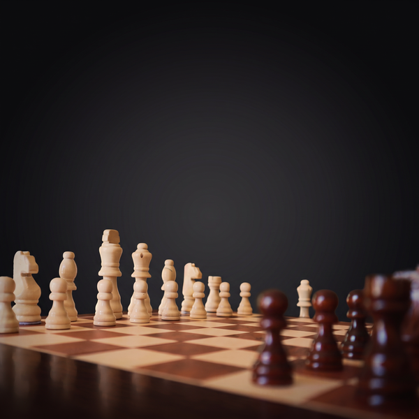 Échiquier pliant en bois avec pièces aimantées – Gambit